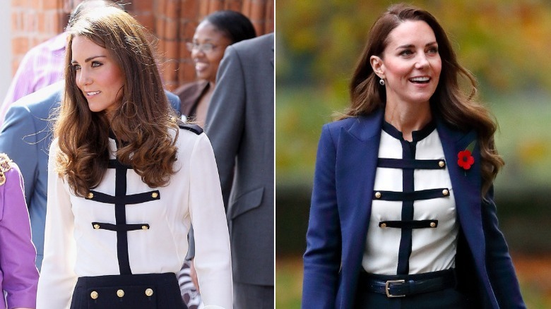 Kate Middleton military blouse