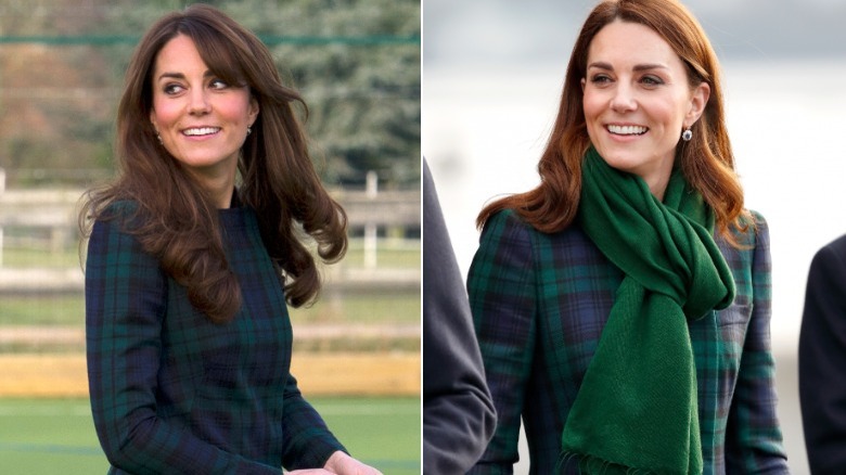 Kate Middleton tartan coat