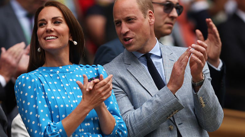 Kate Middleton in polka dot dress