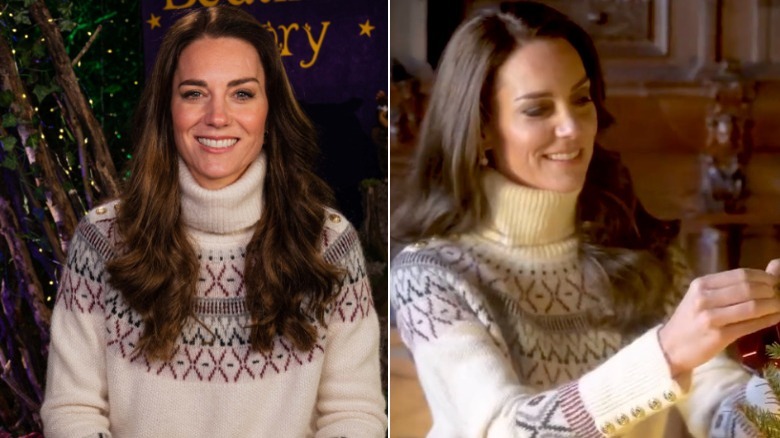 Kate Middleton in Fair Isle sweater