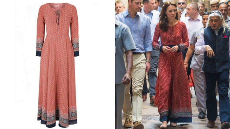 Kate Middleton walking in India