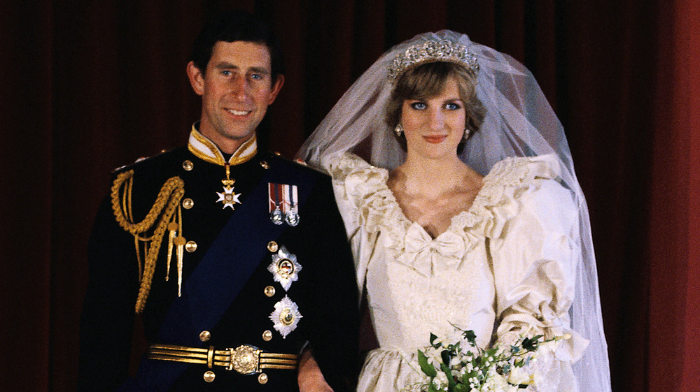 Prince Charles and Princess Diana on their wedding day