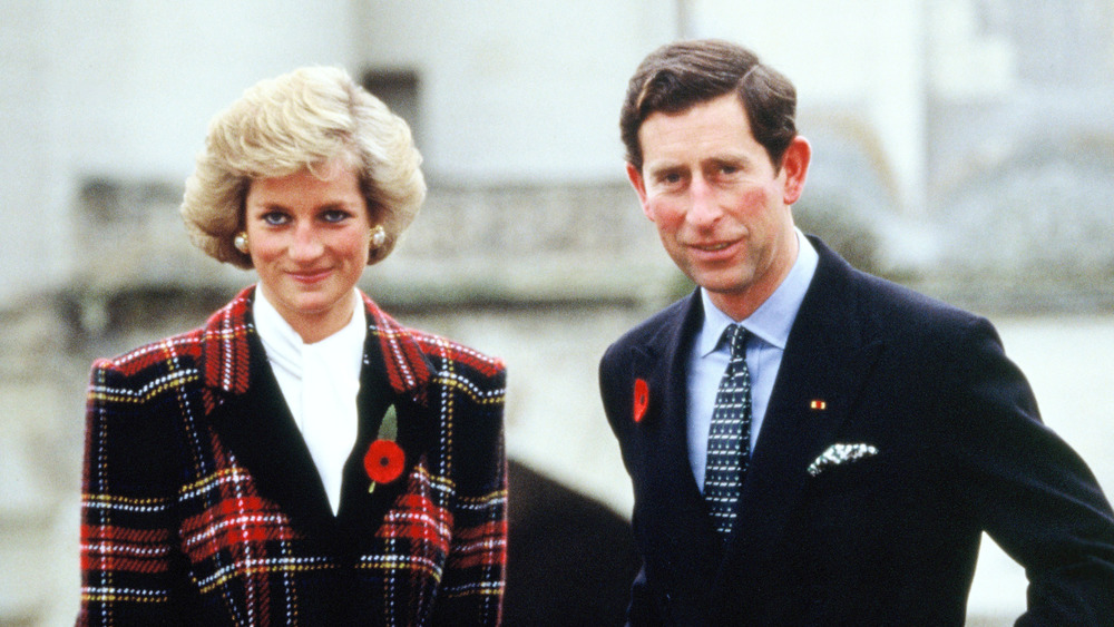 Princess Diana and Prince Charles, smiling