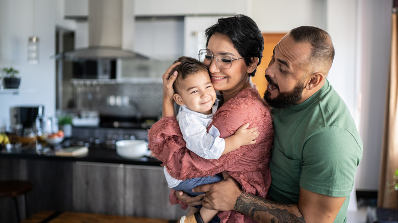 Couple with young child