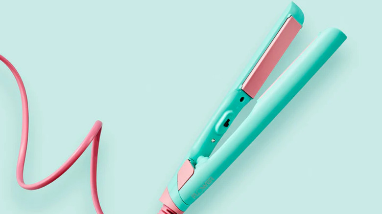 pink and turquoise flatiron