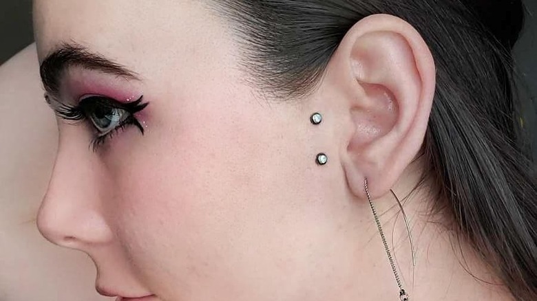 Sideburn piercing