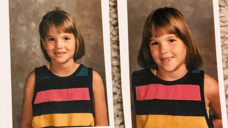 Lyndsay Lamb, Leslie Davis throwback school pics