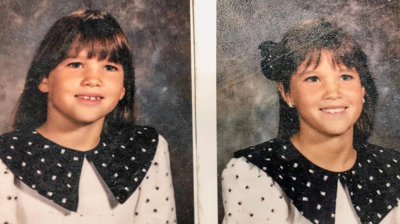 Lyndsay Lamb, Leslie Davis grade school pics