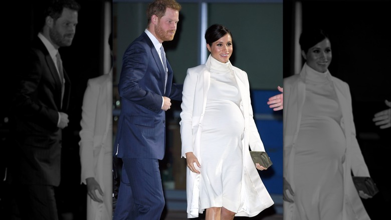 Prince Harry and Meghan Markle walking