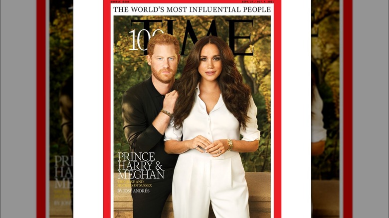 Prince Harry and Meghan Markle's Time cover