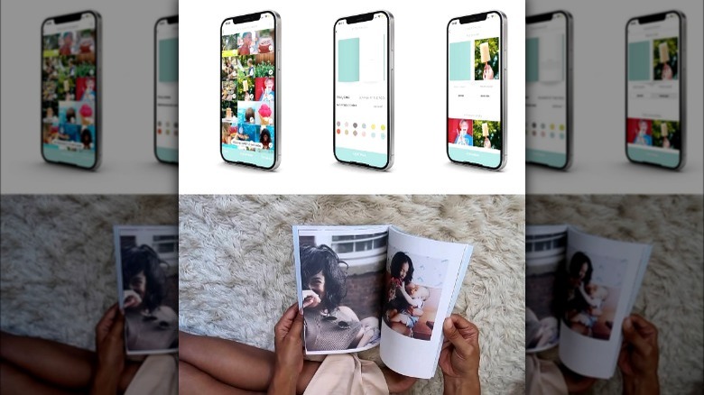 Phone-to-book photo album example