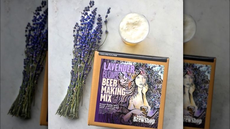 Bundle of lavender beer making kit