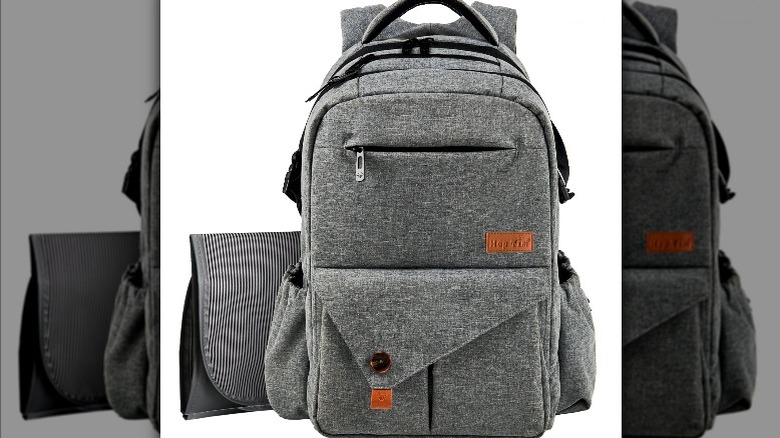 Grey backpack