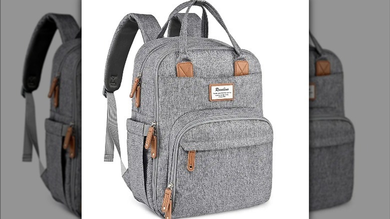 Grey backpack