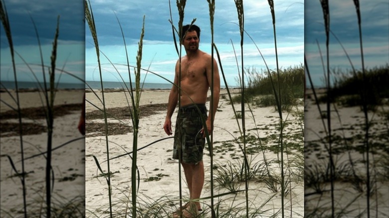 Kristoffer Polaha on the beach