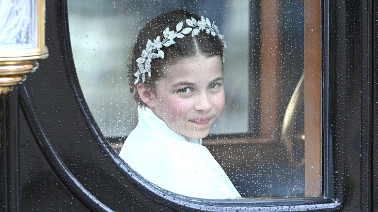 Princess Charlotte side eye coronation