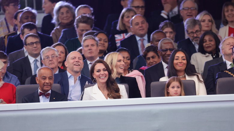 Royal family at Queen Elizabeth's Platinum party