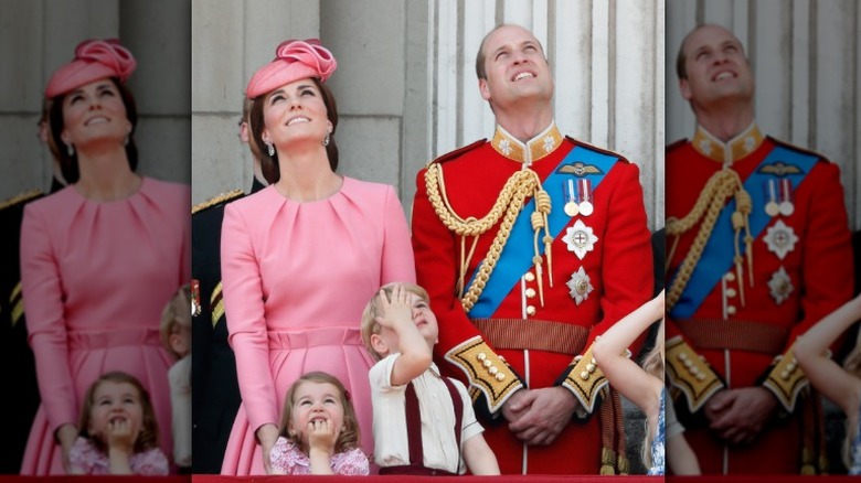 The royal family on balcony