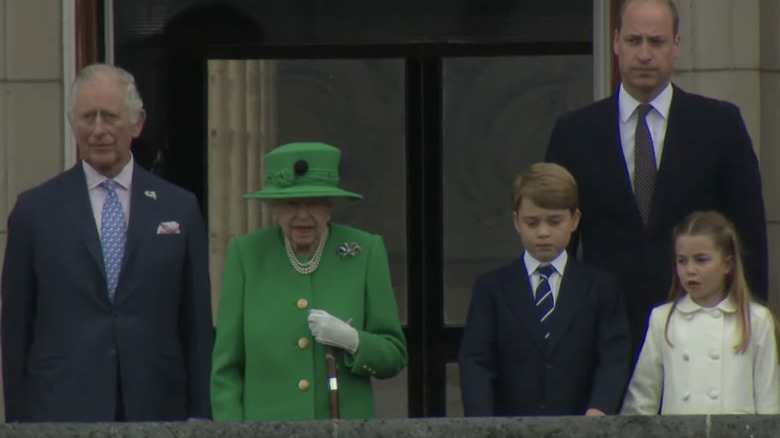 Royal family on balcony