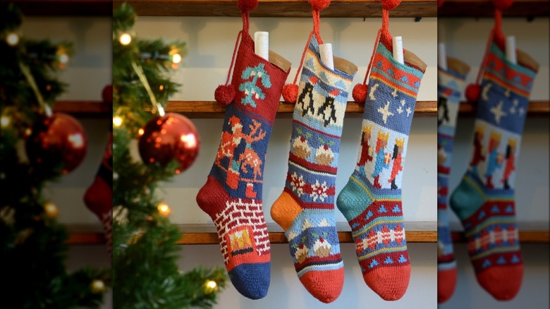 Product image of knitted Christmas stockings