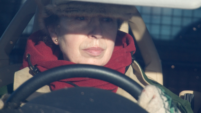 Princess Anne driving