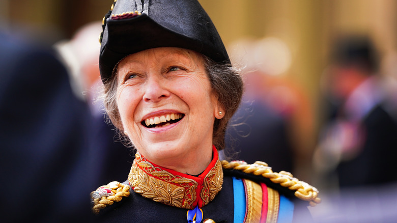 Princess Anne laughing