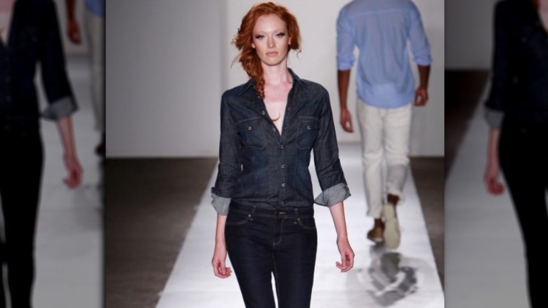 Dark denim runway