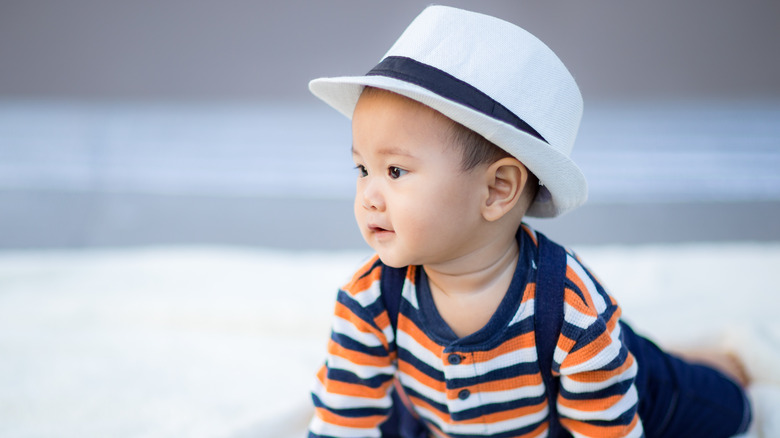 Baby boy with hat