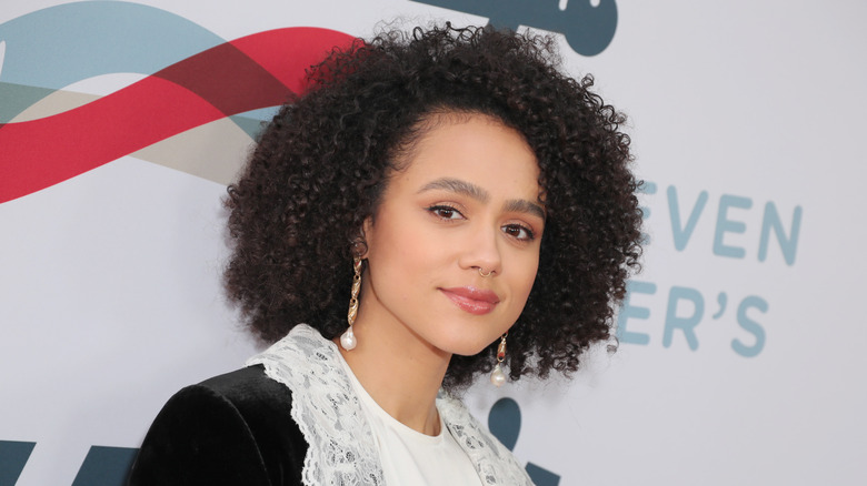 Nathalie Emmanuel arrives at Steven Tyler's Third Annual Grammy Awards Viewing Party