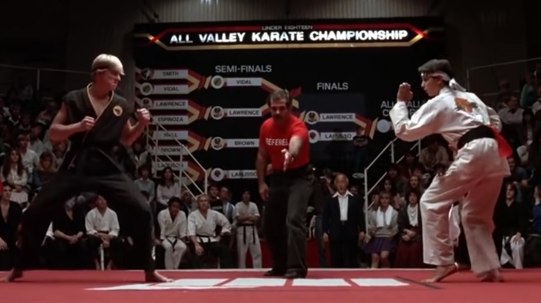 Daniel and Cobra Kai Johnny face off