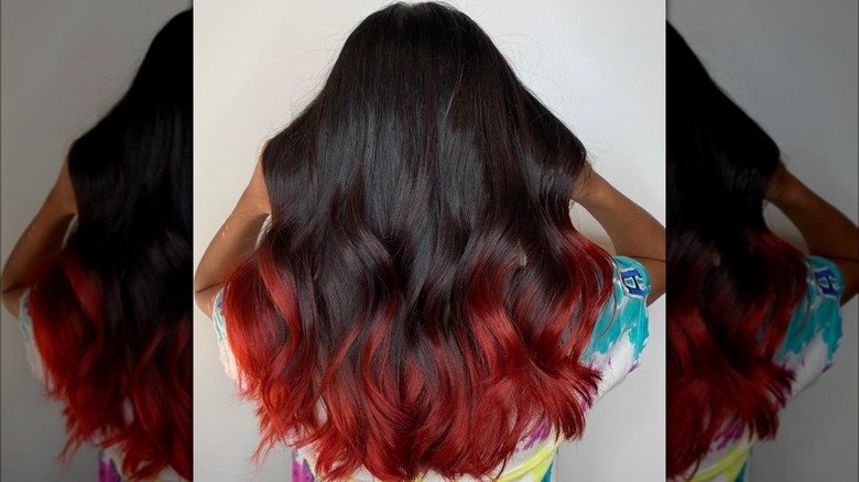 Red ombre hair