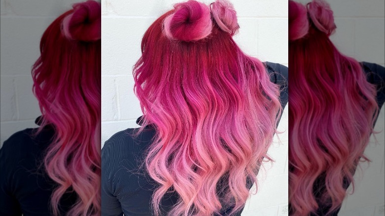 Red, magenta, pink melt