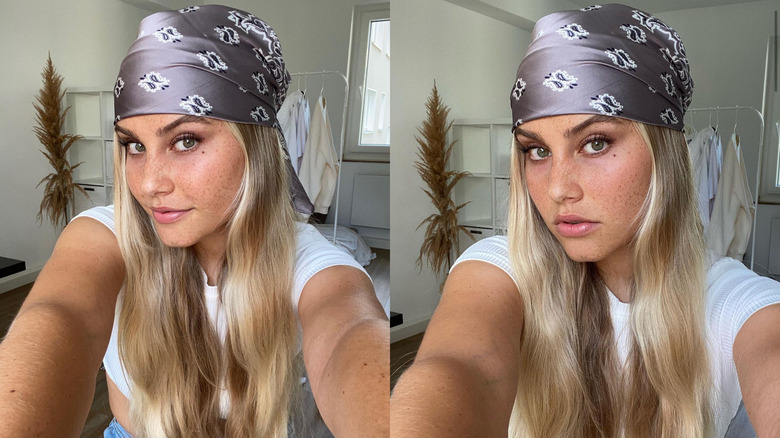 Woman with bandana 