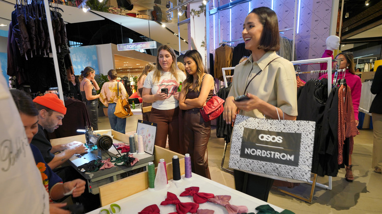 An in-store event at ASOS