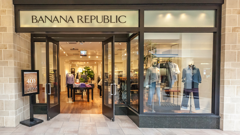 A Banana Republic store exterior