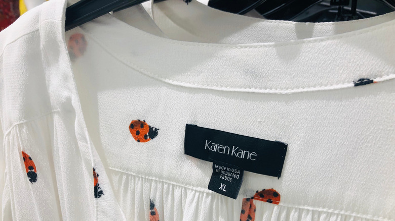 A Karen Kane shirt label