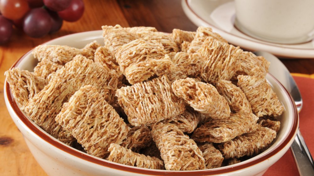 Bowl of shredded wheat