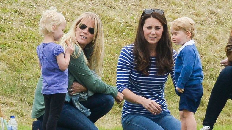 Kate and Autumn with their kids 