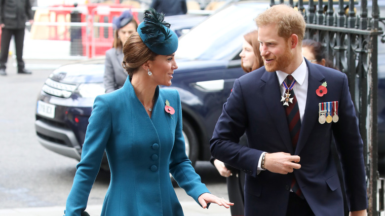 Kate and Harry walking in 2019 