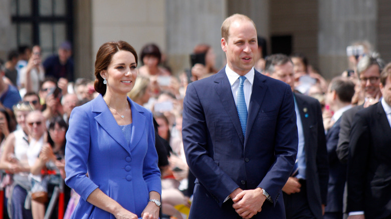 Kate and William posing 