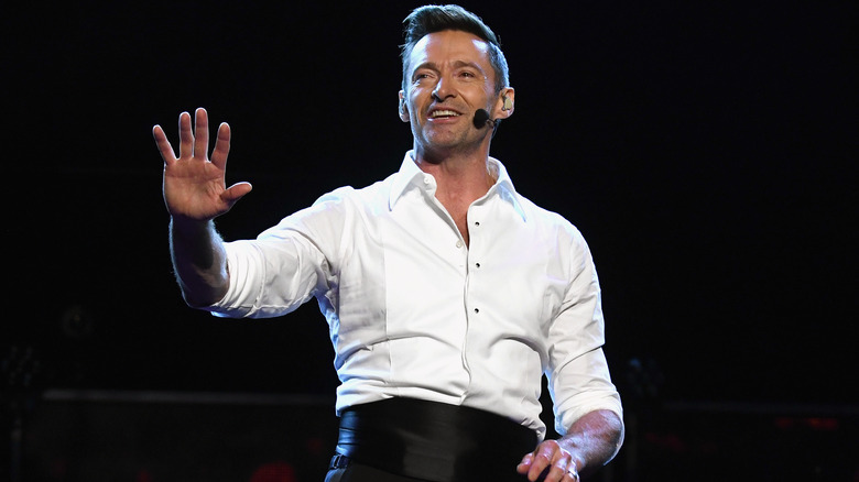 Hugh Jackman performs