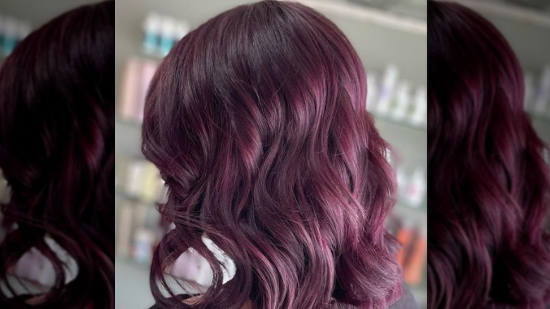 Plum hair