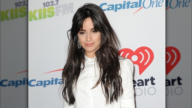 Camila Cabello with curtain bangs