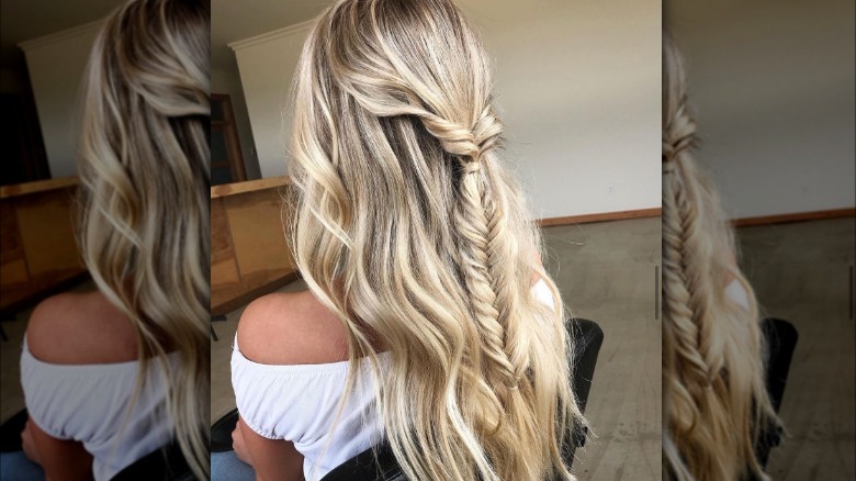 Boho fishtail braid