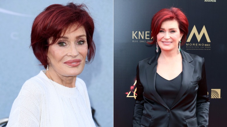 Sharon Osbourne after and before Ozempic