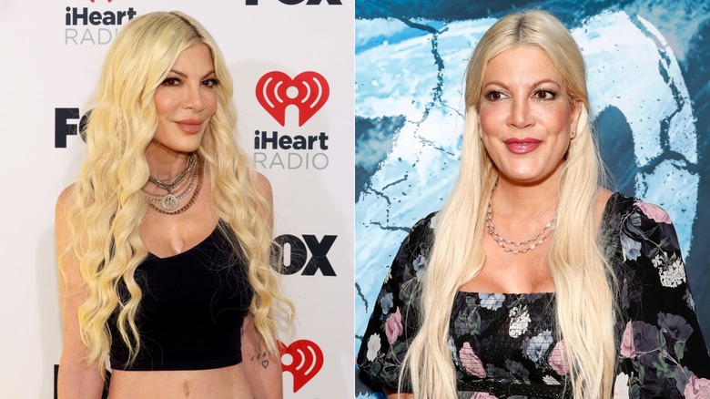 Tori Spelling after and before weight loss drugs