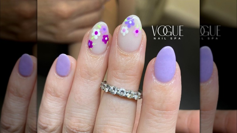 1. Purple Ombre Dip Powder Nail Design - wide 4