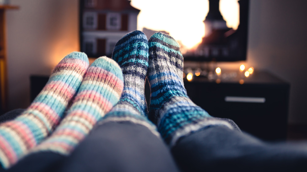 couple wearing socks