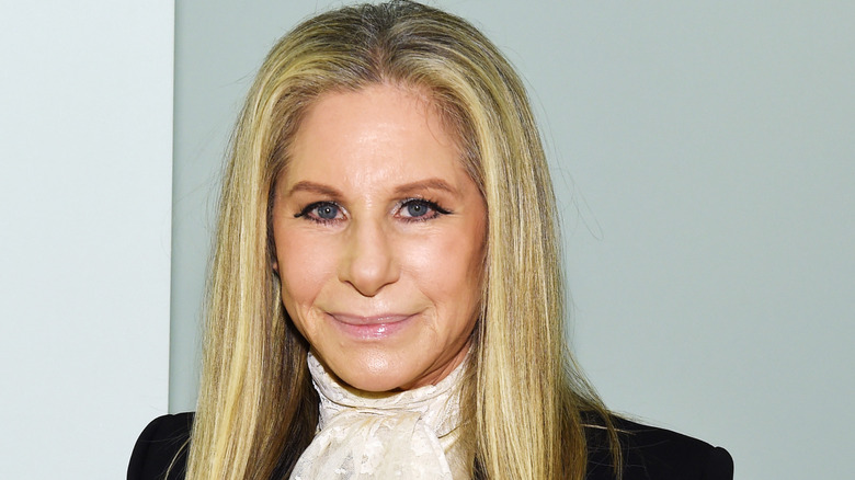 A close-up of Barbra Streisand