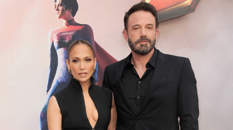 Ben Affleck and Jennifer Lopez at the Los Angeles premiere of 'The Flash'